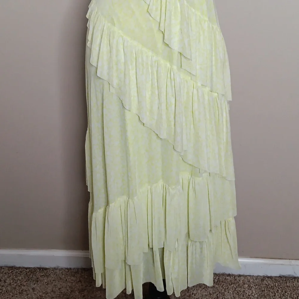 Torrid Mesh Floral Ruffle Midi Dress Size 1X - Picture 3 of 12